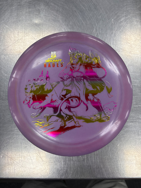 Vist Large View of Product Image Which is Used Discraft BIG Z HADES Disc Golf Driver Purple
