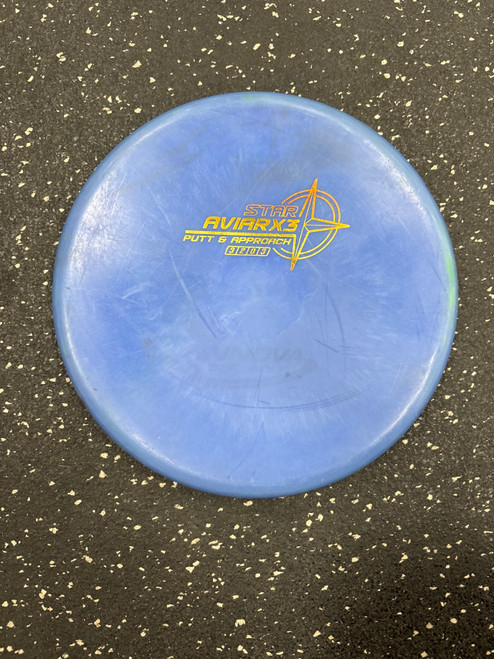 Vist Large View of Product Image Which is Used Innova STAR AVIARX3 Disc Golf Putter Royal Blue
