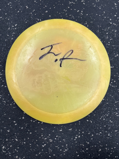 Vist Large View of Product Image Which is Used Discraft BIG Z CRANK Disc Golf Driver Yellow