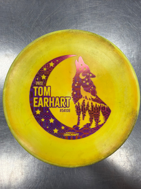 Vist Large View of Product Image Which is Used Discraft ESP ZONE Disc Golf Putter Yellow
