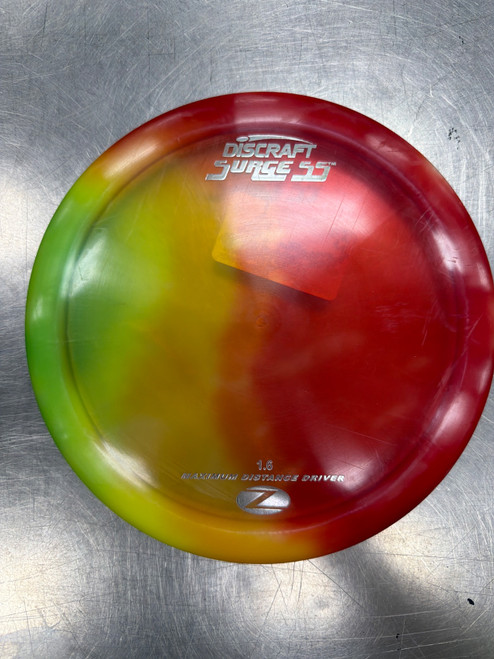 Vist Large View of Product Image Which is Used Discraft Z SURGE SS Disc Golf Driver Red