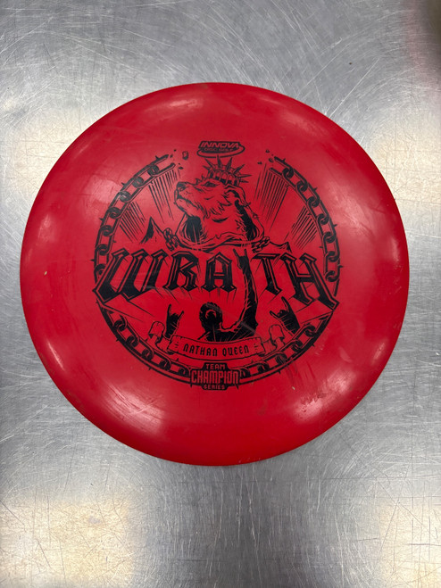Vist Large View of Product Image Which is Used Innova STAR WRAITH Disc Golf Driver Red