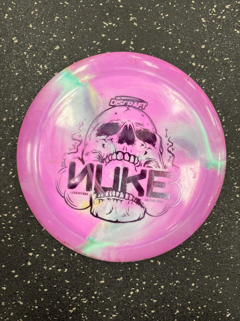 Vist Large View of Product Image Which is Used Discraft ESP NUKE Disc Golf Driver Pink