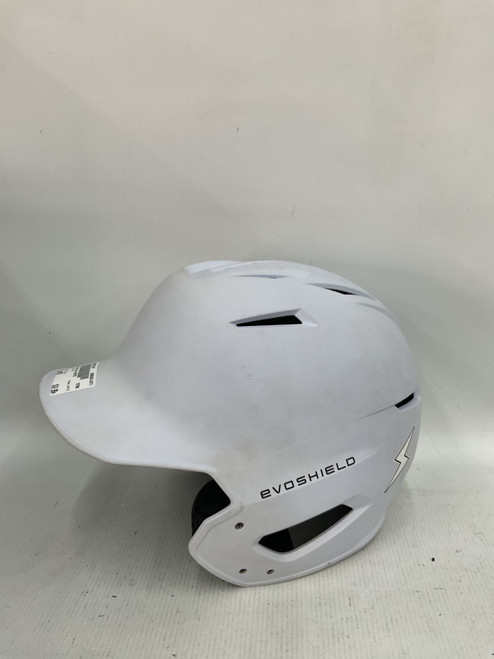 Vist Large View of Product Image Which is Used Evoshield WHITE Batting Helmet No Mask White MD