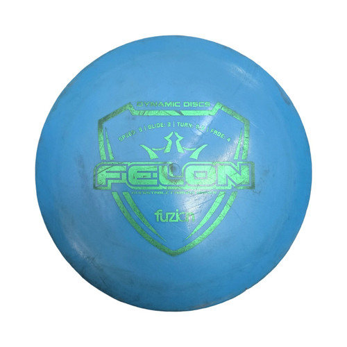 Vist Large View of Product Image Which is Used Dynamic Discs FELON FUZION Disc Golf Driver Royal Blue