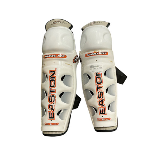 Vist Large View of Product Image Which is Used Easton SYNERGY 300 ST SHIN Senior Shin Guards White 14"