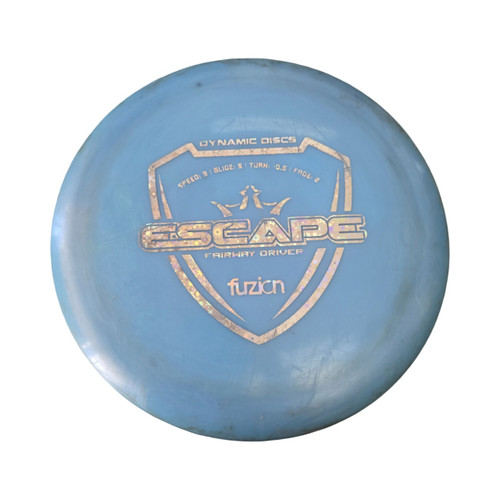 Vist Large View of Product Image Which is Used Dynamic Discs ESCAPE FUZION Disc Golf Driver Royal Blue