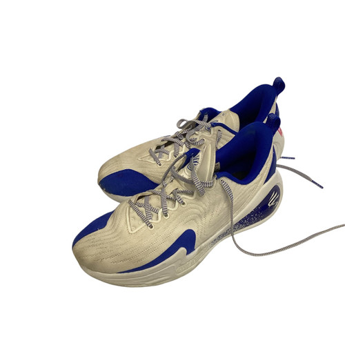 Vist Large View of Product Image Which is Used Under Armour Basketball Shoes M Royal Blue Senior 9