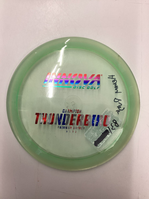 Vist Large View of Product Image Which is Used Innova CHAMPION THUNDERBIRD Disc Golf Driver Clear 175g