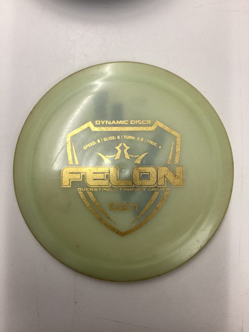 Vist Large View of Product Image Which is Used Dynamic Discs FELON Disc Golf Driver Clear 174g