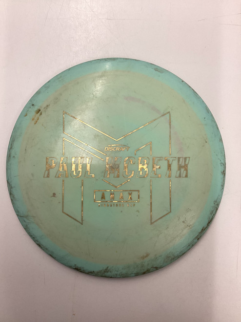 Vist Large View of Product Image Which is Used Discraft ANAX PAUL MCBETH Disc Golf Driver Sky Blue 159g