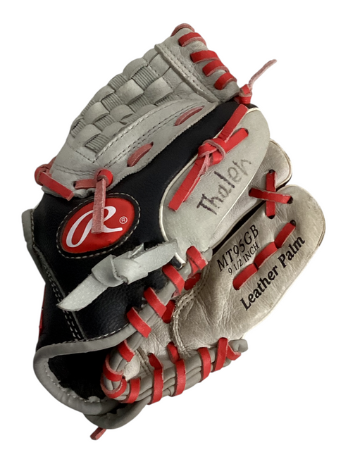 Vist Large View of Product Image Which is Used Rawlings MT95GB Baseball/Softball Glove Right Hand Throw Grey 9 1/2"
