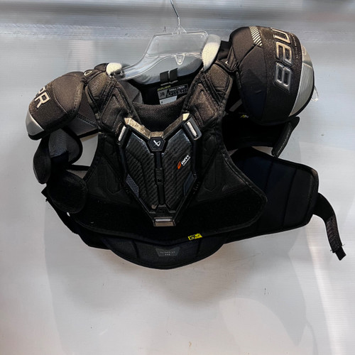 Vist Large View of Product Image Which is Used Bauer M5PRO Junior Shoulder Pads SM