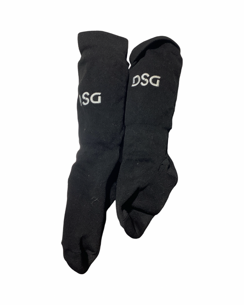 Vist Large View of Product Image Which is Used Dsg Soccer Shin Guards Youth Black SM