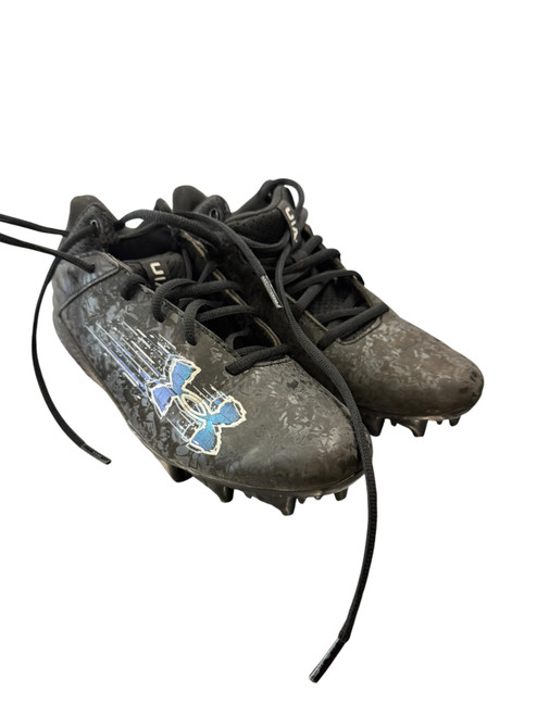 Vist Large View of Product Image Which is Used Under Armour Soccer Cleats Black Junior 04