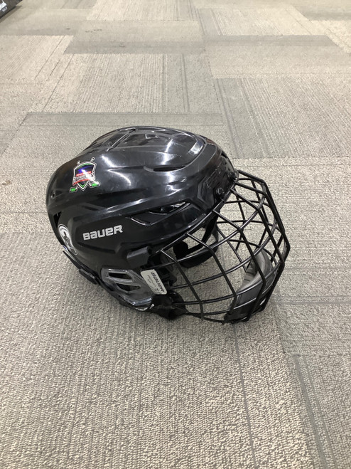 Vist Large View of Product Image Which is Used Bauer HYPERLITE Helmet Cage Combo Black SM