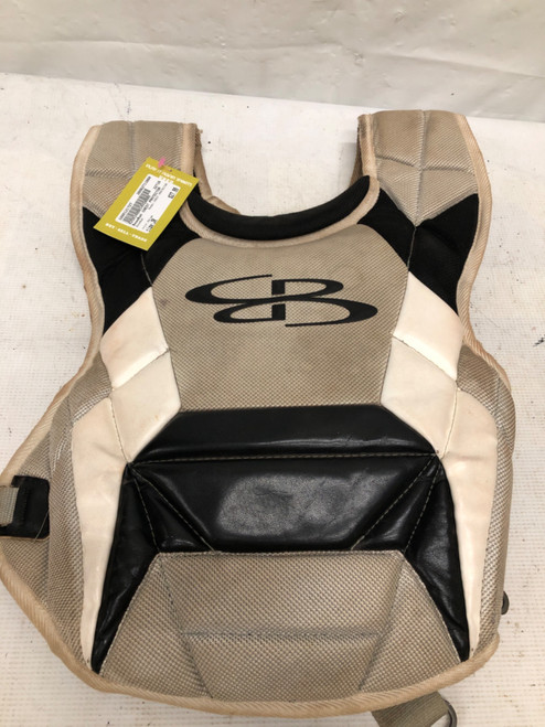 Vist Large View of Product Image Which is Used BoomBah CHEST PROTECTOR Catchers Chest Protector Beige Junior