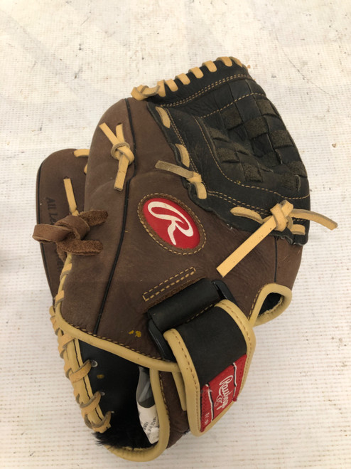 Vist Large View of Product Image Which is Used Rawlings RBC36BC BB/SB Glove RH Throw Brown 12 1/2"