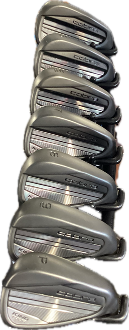 Vist Large View of Product Image Which is Used Cobra KING TOUR BLACK Mens Iron Set RH 4I-PW