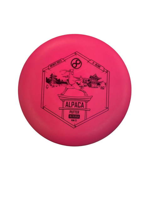 Vist Large View of Product Image Which is Used Infinite Discs D BLEND ALPACA Disc Golf Putter Pink 175g