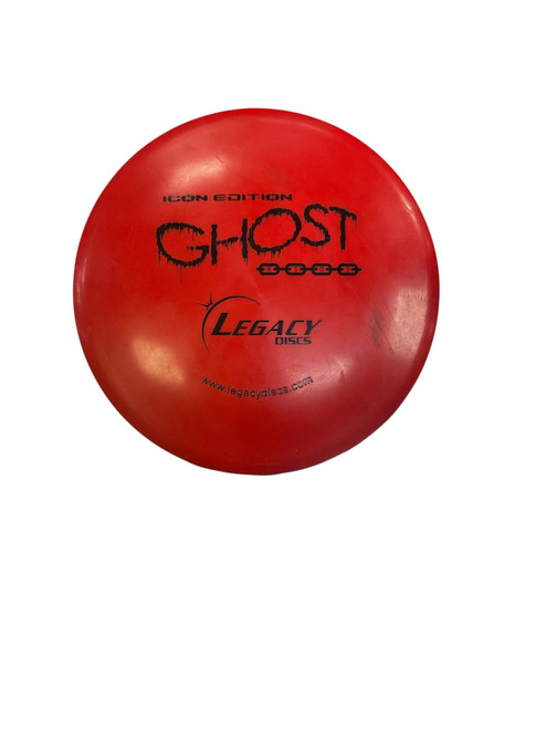 Vist Large View of Product Image Which is Used Legacy ICON GHOST Disc Golf Mid Range Red 179g
