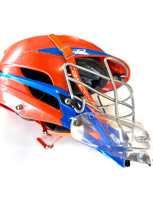 Vist Large View of Product Image Which is Used Cascade CASCADE R GOALIE Lacrosse Helmet Orange One Size