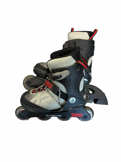 Vist Large View of Product Image Which is Used K2 RAIDER Junior Rec Fitness Skates Black Adjustable