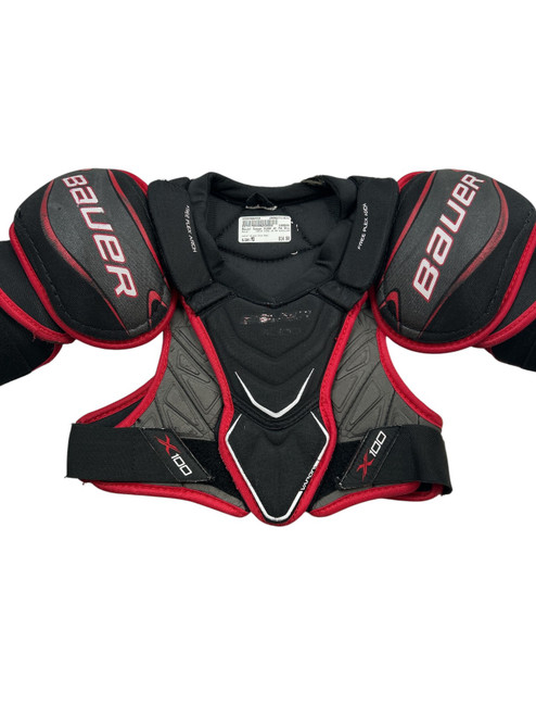 Vist Large View of Product Image Which is Used Bauer VAPOR X100 JR MD SHOULDER 