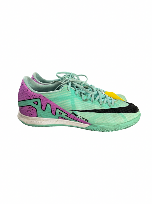 Vist Large View of Product Image Which is Used Nike Soccer Indoor Shoes Carolina Blue Senior 8.5
