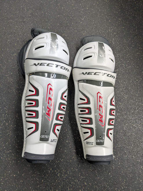 Vist Large View of Product Image Which is Used CCM VECTOR 04 SG Senior Shin Guards White 15"