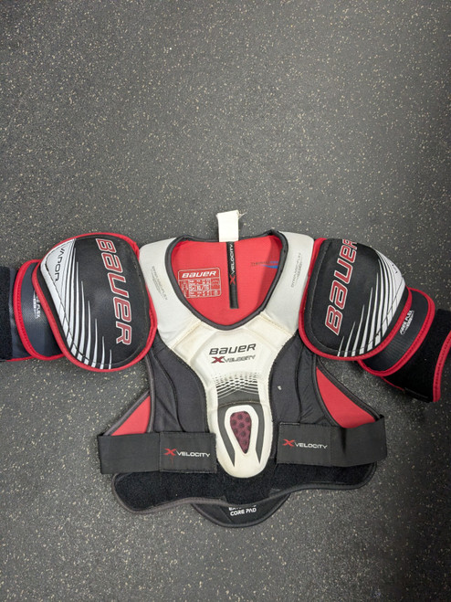 Vist Large View of Product Image Which is Used Bauer X VELOCITY SP Senior Shoulder Pads XL