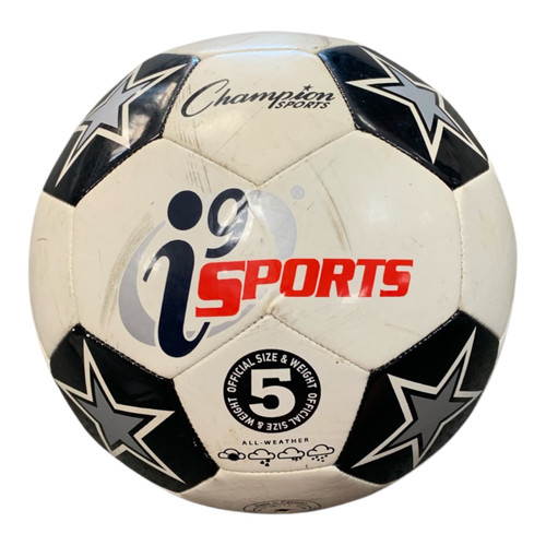 Vist Large View of Product Image Which is Used ISPORTS SZ 5 All Size Soccer Ball White 5