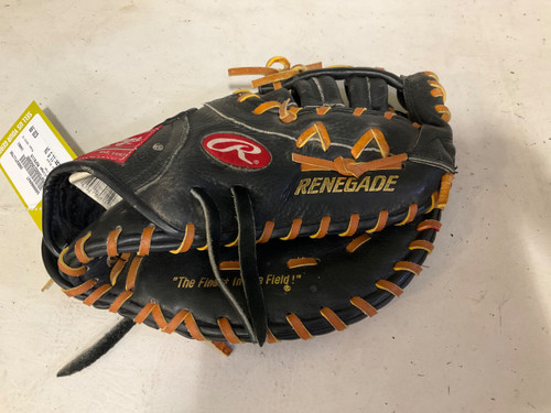 Vist Large View of Product Image Which is Used Rawlings RSFB115 BB/SB First Base RH Throw Black 11 1/2"