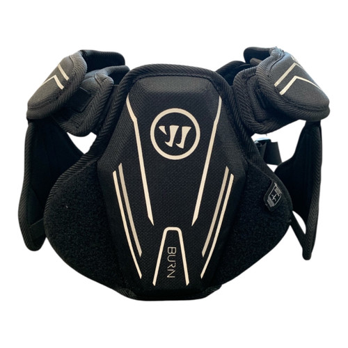 Vist Large View of Product Image Which is Used Warrior BURN SHOULDER PADS Lacrosse Shoulder Pads Black SM