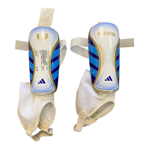 Vist Large View of Product Image Which is Used Adidas Soccer Shin Guards Junior White LG