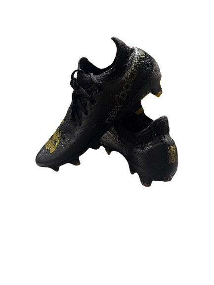 Vist Large View of Product Image Which is Used New Balance Soccer Cleats Black Junior 04.5