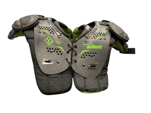 Vist Large View of Product Image Which is Used Schutt YFLEX XL 34-36 FB Shoulder Pads Black XL