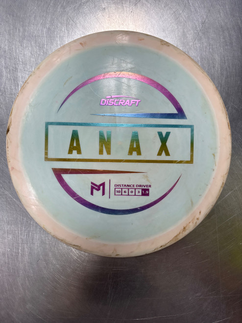 Vist Large View of Product Image Which is Used Discraft ESP ANAX Disc Golf Driver White