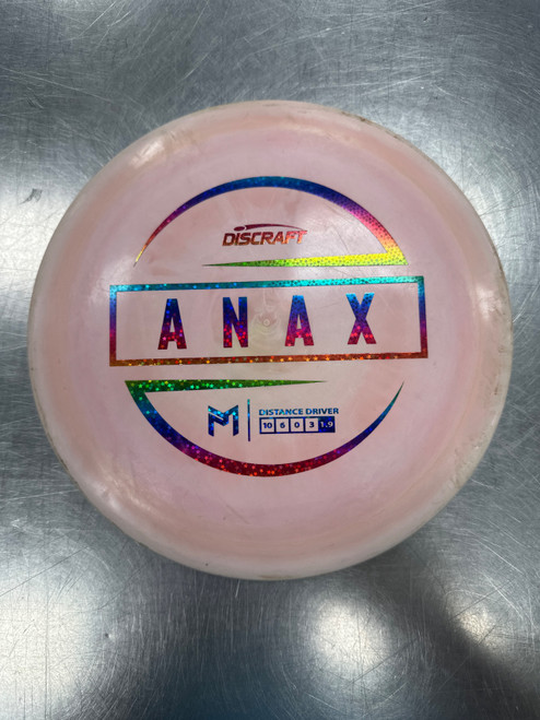 Vist Large View of Product Image Which is Used Discraft ESP ANAX Disc Golf Driver Pink