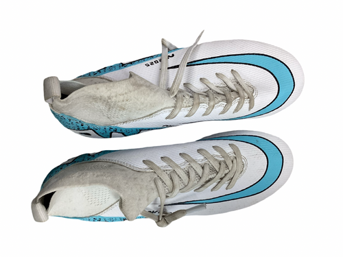 Vist Large View of Product Image Which is Used Nike Soccer Cleats White Senior 6.5