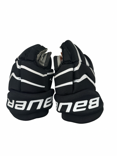 Vist Large View of Product Image Which is Used Bauer LEGACY Youth Gloves Black 9"