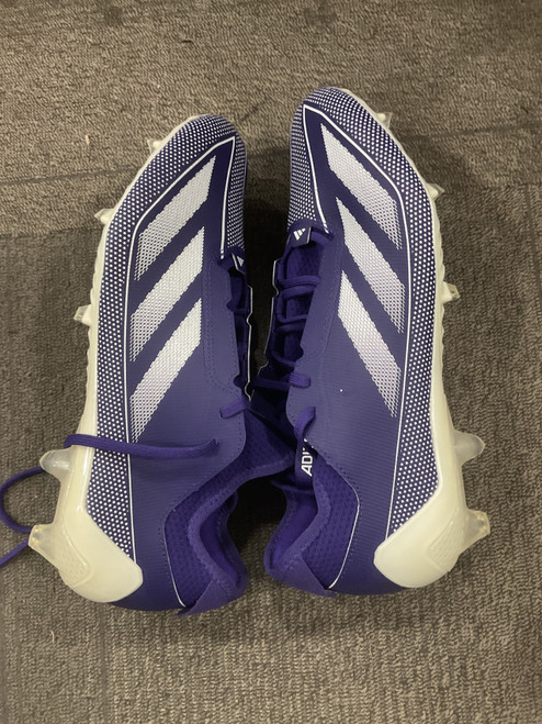Vist Large View of Product Image Which is Used Adidas Adult FB Cleats Purple Senior 12.5