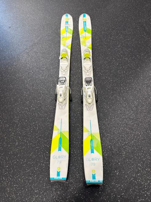 Vist Large View of Product Image Which is Used Dynastar GLORY 79 SKIS Womens DH Ski/Binding White 144 cm