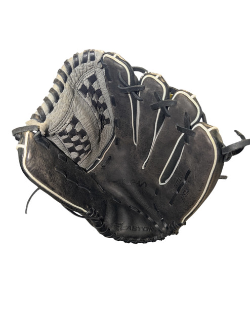 Vist Large View of Product Image Which is Used Easton ALPHA BB/SB Glove RH Throw Black 14"