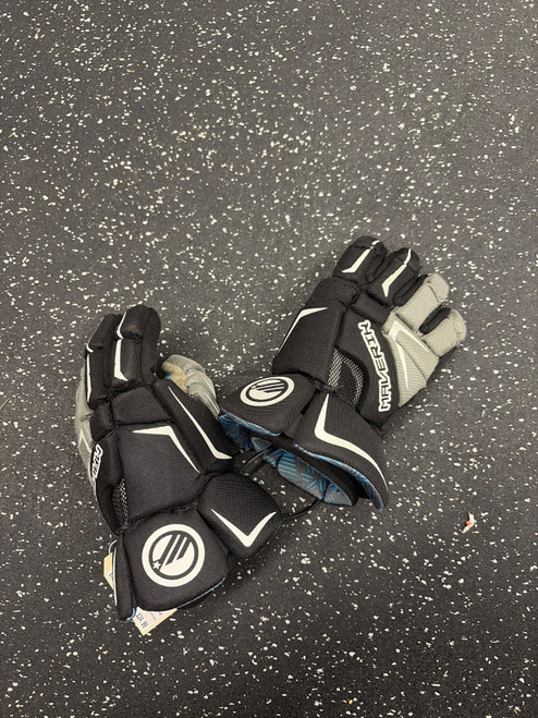 Vist Large View of Product Image Which is Used Maverik CHARGER Lacrosse Gloves Mens Black 12"