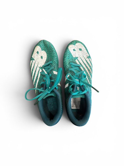 Vist Large View of Product Image Which is Used New Balance Track & Field Cleats Adult Green Senior 5.5