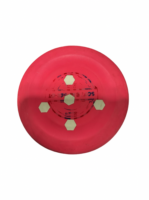 Vist Large View of Product Image Which is Used Discraft SOFT BARGER GT Disc Golf Putter Red
