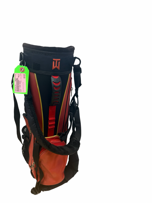Vist Large View of Product Image Which is Used Nike TIGER WOODS Jr Golf Stand Bag Black And Red 23"