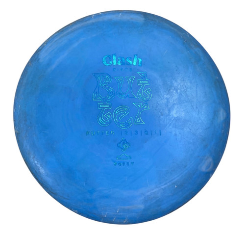 Vist Large View of Product Image Which is Used Clash Discs BUTTER Disc Golf Putter Royal Blue