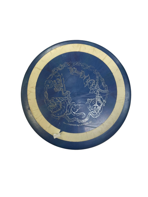 Vist Large View of Product Image Which is Used Latitude 64 GOLD COMPASS Disc Golf Mid Range Royal Blue 175g